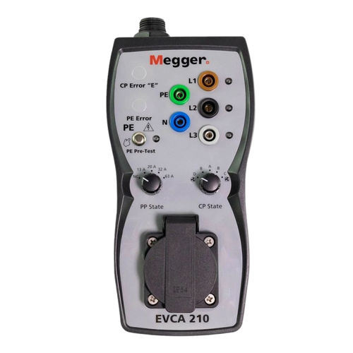 Adaptador elétrico para ponto de recarga elétrica - EVCA210 - MEGGER - macho / fêmea / monofásico/trifásico