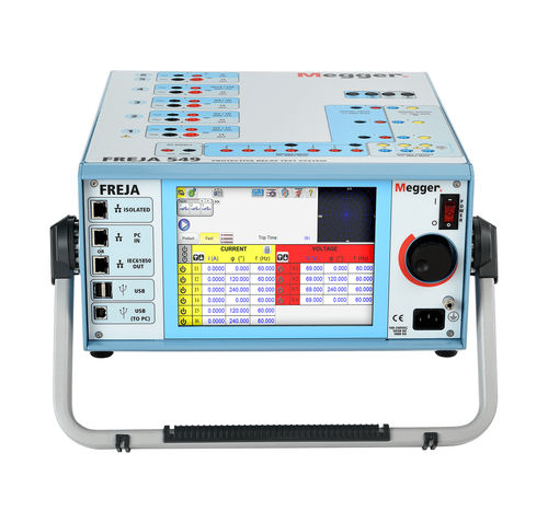 Sistema de teste para relés - FREJA 549 - MEGGER - elétrico / de impedância / para máquinas e instalações elétricas