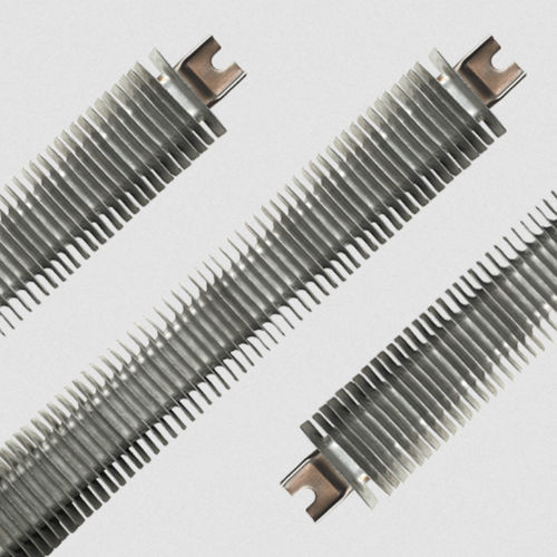 Resistência de aquecimento tubular - FINBAR™ - Watlow Electric Manufacturing Company - aletada / em aço