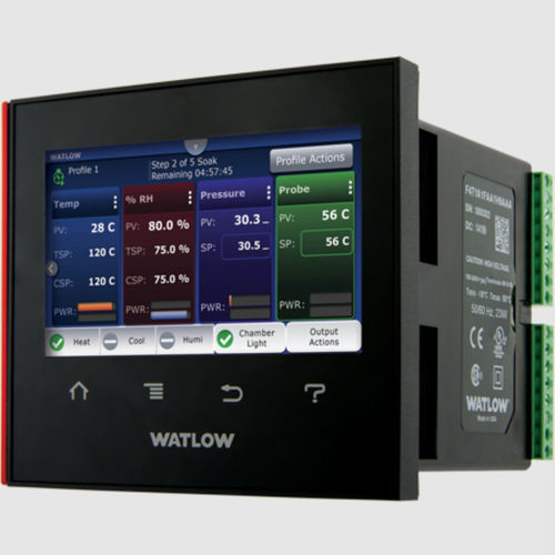 Controlador de temperatura com touch screen - F4T® - Watlow Electric Manufacturing Company - analógico / de processo / para montagem em painel
