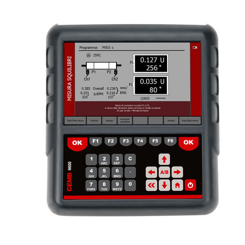 Medidor de vibração para manutenção preventiva - N600 - CEMB - para balanceamento / para medições ambientais / portátil