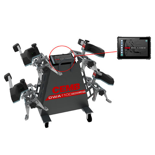 Alinhador de rodas com 8 sensores CCD - DWA1100 TROLLEY - CEMB - para carros / portátil