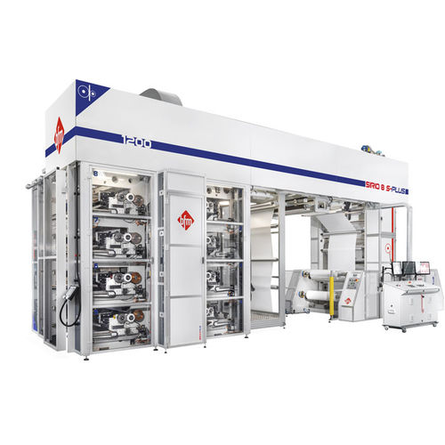 Impressora flexográfica stack - SIRIO S PLUS series - bfm S.r.l., Costruzione Macchine per Materie Plastiche - de 8 cores / para papel / para filme plástico