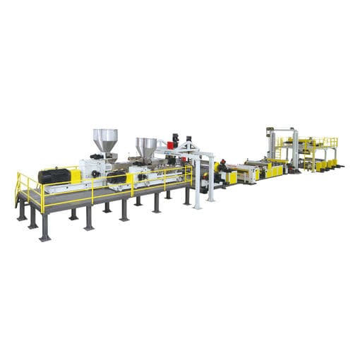 Linha de extrusão multicamadas - JW series - Jwell Extrusion Machinery Co., Ltd., Shanghai - de parafuso duplo / monocamada / com touch screen