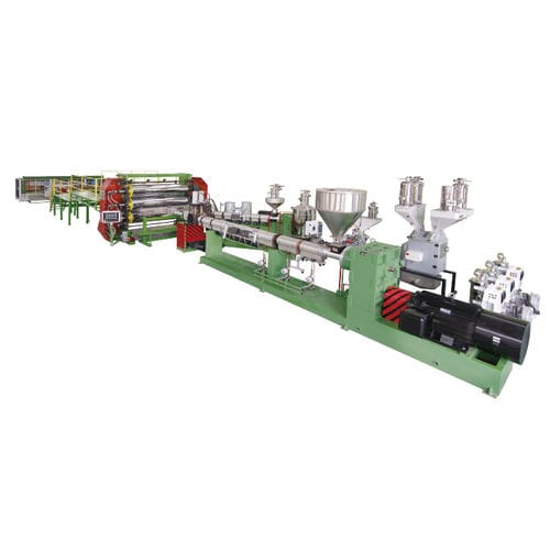 Linha de extrusão monocamada - JW1 series - Jwell Extrusion Machinery Co., Ltd., Shanghai - de alto rendimento / controlada por CLP / com resfriamento a ar