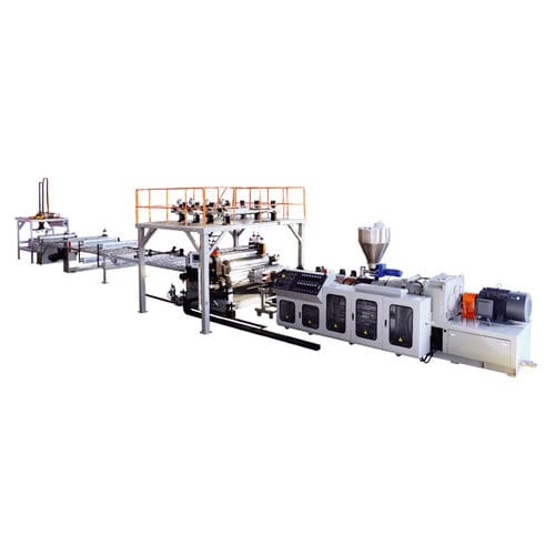 Linha de extrusão multicamadas - SPC  - Jwell Extrusion Machinery Co., Ltd., Shanghai - com touch screen / de alto rendimento / controlada por CLP