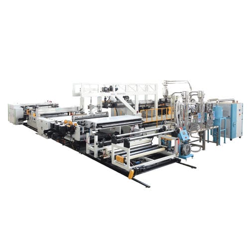Linha de extrusão de filmes planos - JWS series - Jwell Extrusion Machinery Co., Ltd., Shanghai - para TPU / para impermeabilização