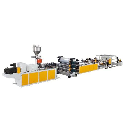 Linha de extrusão monocamada - SJZ series - Jwell Extrusion Machinery Co., Ltd., Shanghai - para placas / para PVC / para embalagens médico-hospitalares