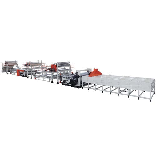 Linha de extrusão monocamada - JWTZ-2000 - Jwell Extrusion Machinery Co., Ltd., Shanghai - para placas / para PVC