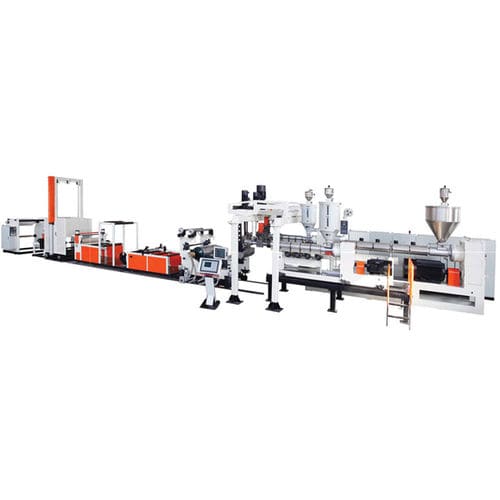 Linha de extrusão multicamadas - JWS series - Jwell Extrusion Machinery Co., Ltd., Shanghai - de parafuso duplo / monocamada / controlada por CLP