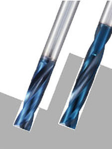 Broca inteiriça - AQUA Drill EX FLAT - NACHI America - multiusos / de metal duro / de broca comprida