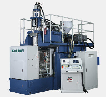 Sopradora-extrusora - PBI series - Kai Mei Plastic Machinery Co., Ltd. - com cabeça de acumulação