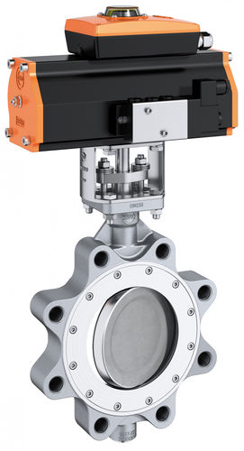Válvula borboleta - HP 114 - EBRO ARMATUREN Gebr. Bröer GmbH - com acionamento pneumático / tipo lug / excentricidade dupla