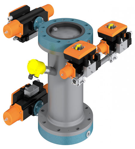 Válvula borboleta - EBRO-Cycle Lock - EBRO ARMATUREN Gebr. Bröer GmbH - com acionamento pneumático / de drenagem / dosadora