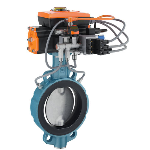 Válvula borboleta - INFLAS PRO - EBRO ARMATUREN Gebr. Bröer GmbH - com acionamento pneumático / com junta inflável / para fluidos abrasivos