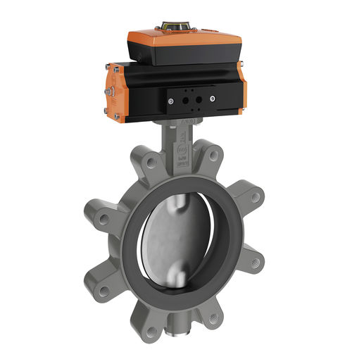 Válvula borboleta - Z 414-A - EBRO ARMATUREN Gebr. Bröer GmbH - com acionamento pneumático / de controle / de bloqueio