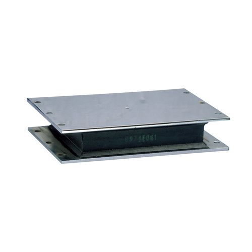 Isolador de vibração retangular - SANDWICH - PAULSTRA - metálico / em elastômero / em elastômero