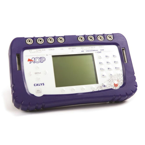 Calibrador multifuncional - CALYS 100 - AOIP - de temperatura / de pressão / de tensão