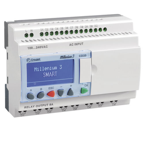 CLP compacto - CD12  - Crouzet - para instalação em painel / em trilho DIN / com E/S integradas
