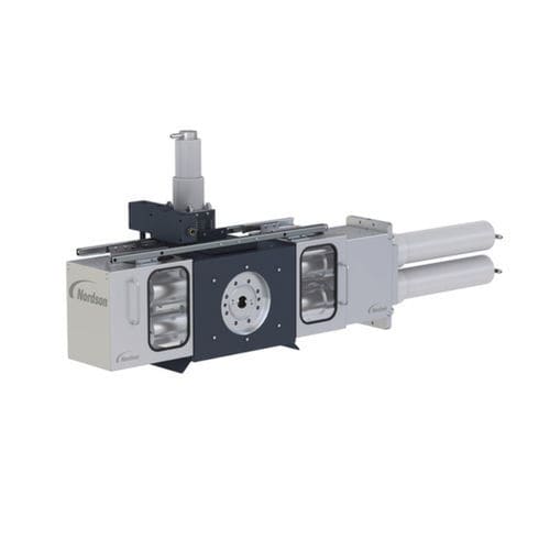 Troca-telas contínuo - BKG® HiCon™ V-Type 3G - Nordson Polymer Processing Systems - de extrusão / à base de polímeros