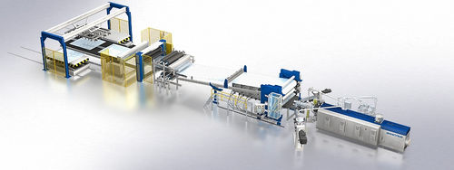 Linha de extrusão multicamadas - Breyer GmbH Maschinenfabrik - para termoformagem / para placas / para PP