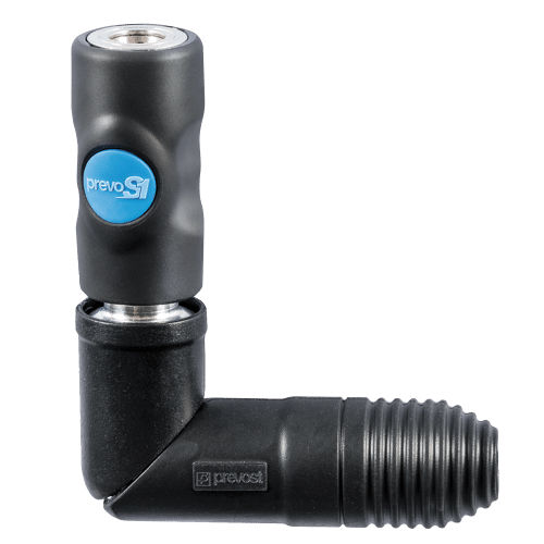 Conexão pneumática - PREVO S1 - ISI 061102SW - Prevost - push-to-lock / cotovelo / giratória