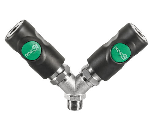 Conexão pneumática - ESI 0781 series - Prevost - com rosca / push-to-lock / Y