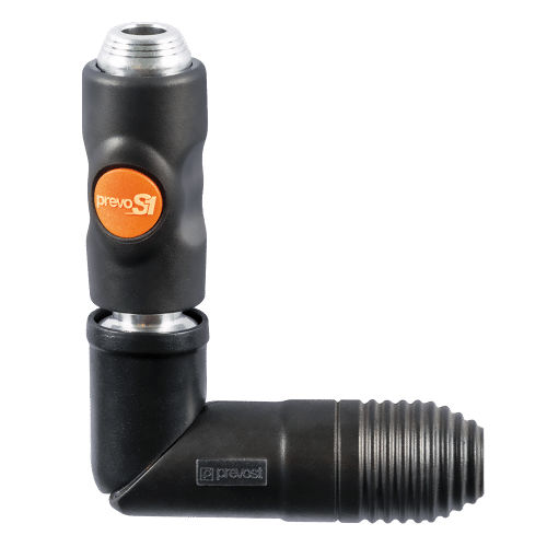 Conexão pneumática - BSI 061102SW - Prevost - com rosca / push-to-lock / cotovelo
