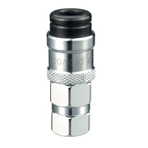 Conexão pneumática - BAC 071101 - Prevost - com rosca / rápida / em latão cromado