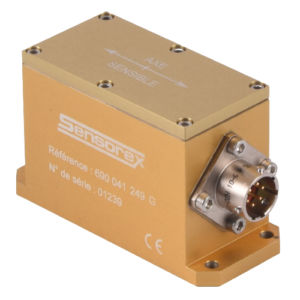 Sensor de inclinação de 1 eixo - SX41200 series - SENSOREX MEGGITT - com saída de corrente / mecânico / óptico