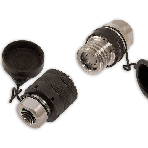 Conexão hidráulica - HPX - Stäubli Fluid Connectors - rápida / em aço inoxidável / antiderramamento