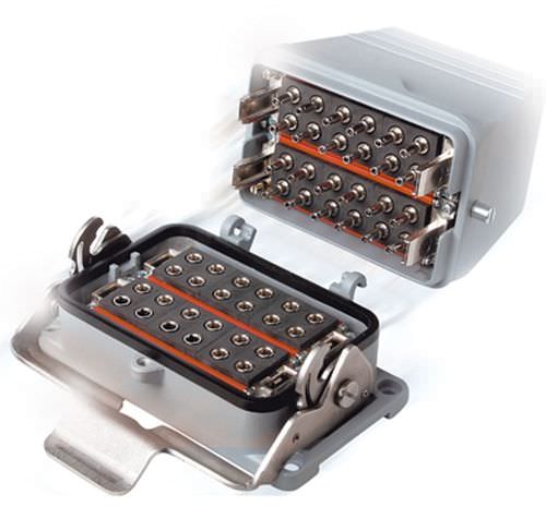 Conector híbrido - CombiTac  - Stäubli Fluid Connectors - de fibra óptica / retangular / com bloqueio