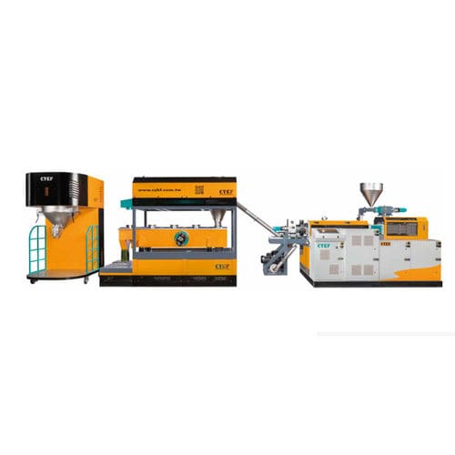 Extrusora de rosca dupla contrarrotante - CK-55DT - Cheng Yieu Development Machinery Co., Ltd. - para compostos / para PVC