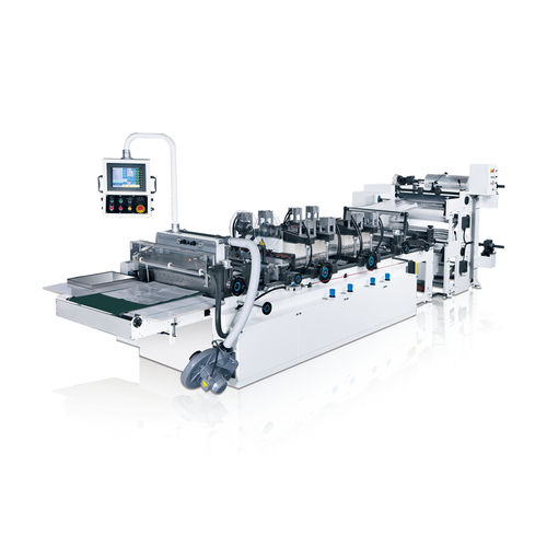 Máquina de fabricação de sacos em material plástico - AMM-DS series - Dah Bah Machinery Industrial Inc. - em papel / automática