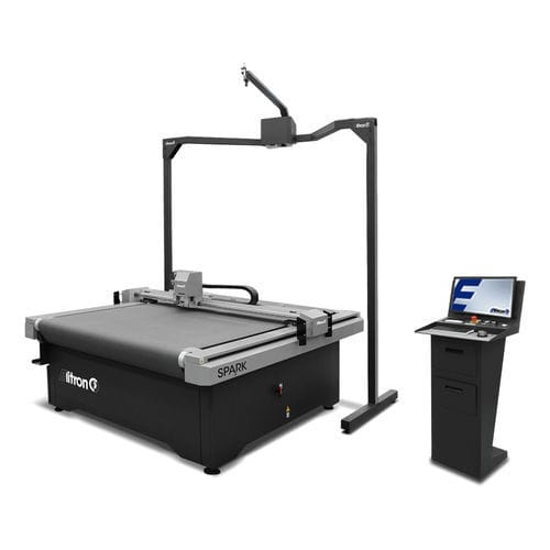 Máquina de corte automática - SPARK C - Elitron IPM S.r.l. - com faca / para plásticos / para tecidos