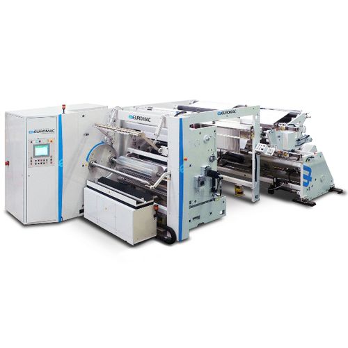 Rebobinadeira-cortadeira longitudinal automática - TB-3T1 - EUROMAC - polivalente / para embalagens