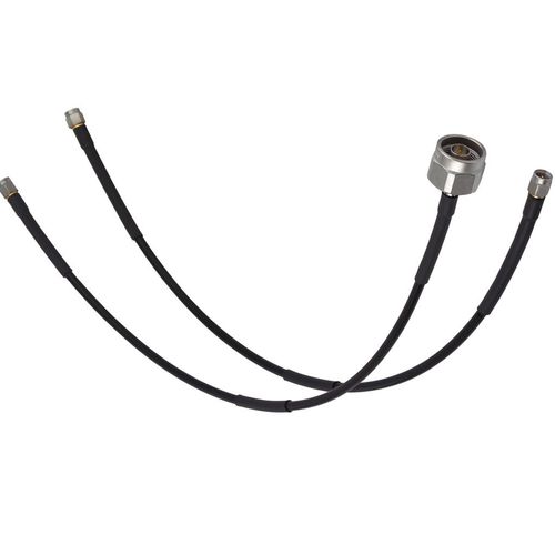 Cabo montado coaxial - Titan-Flex® 170 - Smiths Interconnect - para teste / de baixas perdas / isolado com PTFE