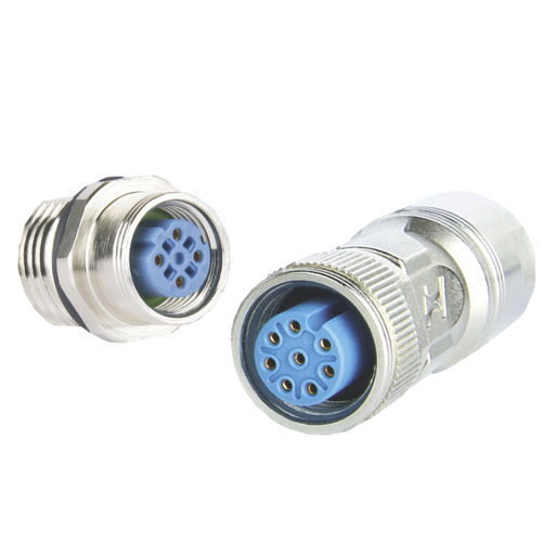 Conector M12 - W series - Smiths Interconnect - de dados / sobreinjetado / circular