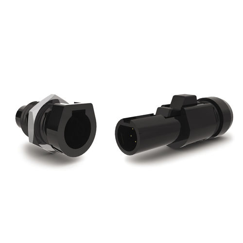 Conector de dados - D series  - Smiths Interconnect - de alimentação elétrica / DIN / coaxial