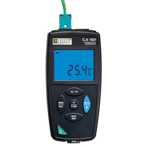 Termômetro com sensor - CA 1821 - CHAUVIN ARNOUX - de termopar / com display digital / USB