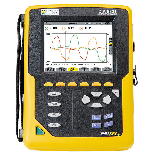 Analisador para rede elétrica - CA 8331 - CHAUVIN ARNOUX - de qualidade da energia / portátil / compacto