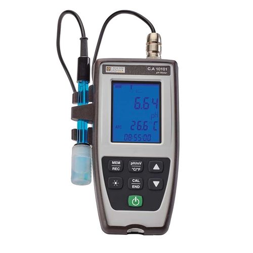 Medidor de pH portátil - CA 10101 - CHAUVIN ARNOUX - de laboratório / com display LCD / impermeável