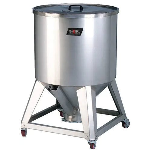 Silo para granulados - C series - Plastic Systems S.p.A. - de alimentação / em aço inoxidável