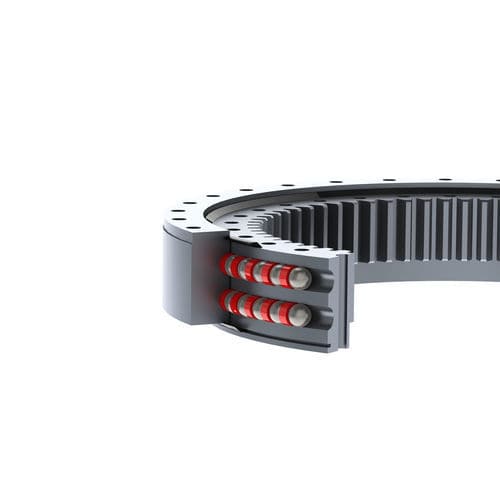 Rolamento de giro de duas carreiras - STANDARD BALL SERIES - DEFONTAINE - ROLLIX - dentado interno / de esferas / para obras públicas, gruas, escavadeiras
