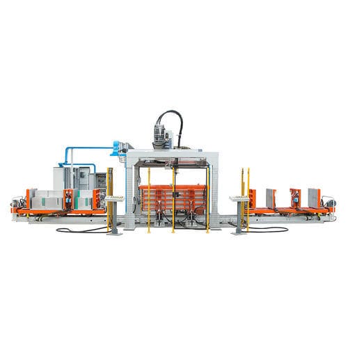 Máquina de moldagem para espuma poliuretano - REAR MOUNT CABINET LINE - SAIP Advanced Polyurethane Equipment - de estação simples / automática / horizontal