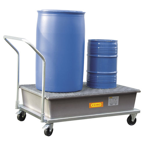 Carrinho para contenção de vazamento - 78 series - CEMO - em aço / em aço galvanizado / 1 nível