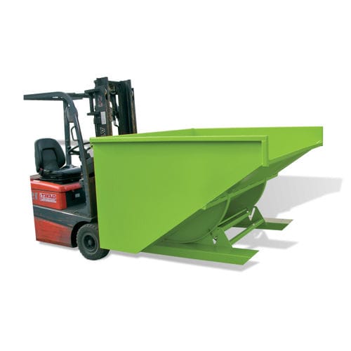 Caçamba autobasculante para resíduos - GX series - GOUBARD - para empilhadeira / aberta / automática