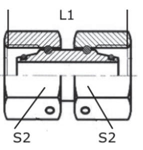 Adaptador hidráulico fêmea - PN 630 | AFFA, DKO series - NORMYDRO