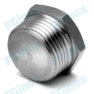 Tampão hexagonal - BM100G - FG INOX - de cabeça sextavada / macho / em aço inoxidável