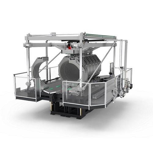 Máquina de corrugar tubos para a produção de tubos estriados - UC 1800 - UNICOR GmbH  - de tubo estriado de parede dupla / para linha de extrusão